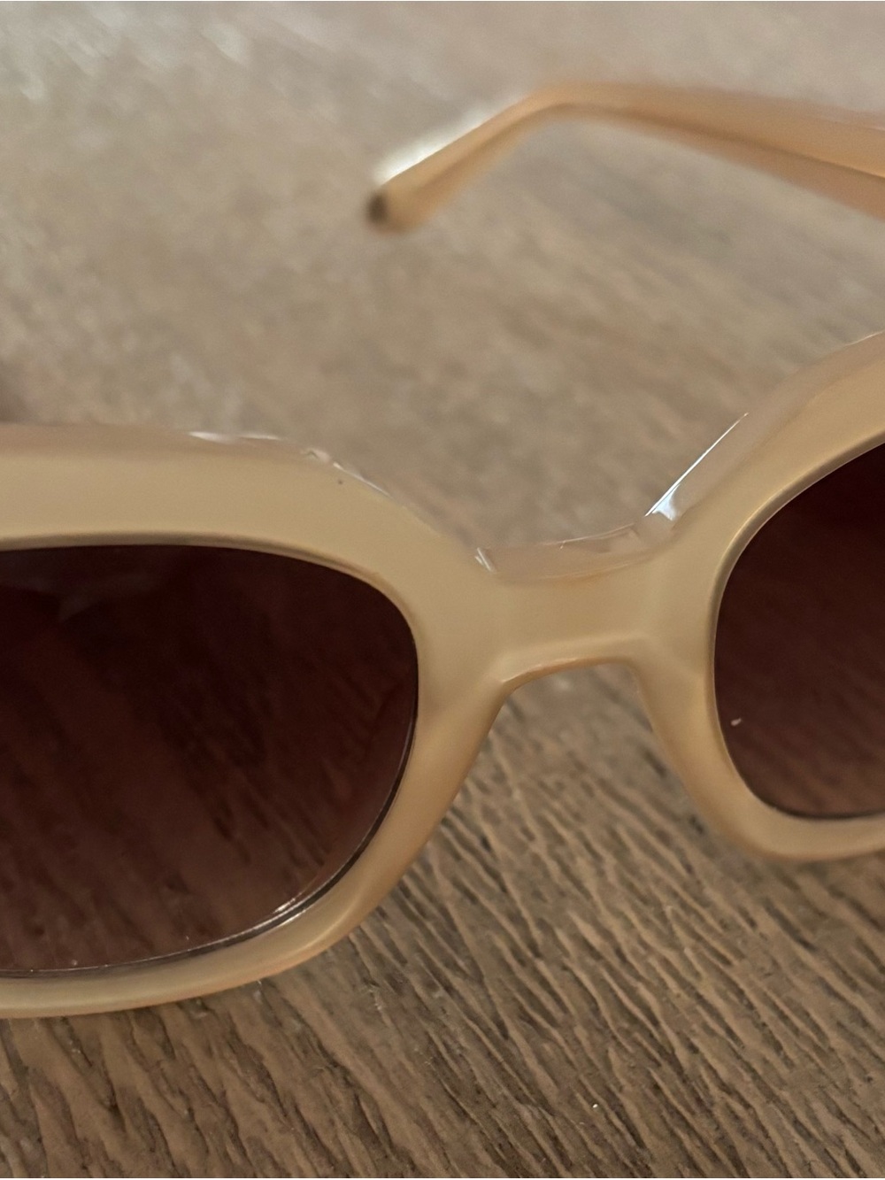 Aspinal of London Women's Nude Cat-Eye Sunglasses - Picture 5 of 5